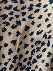 Leopard Print High Waist Shorts Casual Loose Wide Leg Shorts Women's Clothing