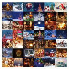 50pcs Merry Christmas Holiday Stickers for Water Bottle
