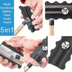 5-in-1 Billiard Cue Tip Repair Tool with Polishing Tip and Repair Needles