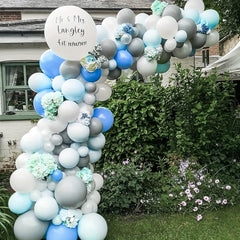 87pcs Gray Balloons Assorted Sizes for Garland Arch