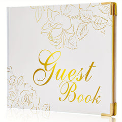 Wedding Guest Book 22x17 Hardcover 120 Page Golden Foil Gilded Edges