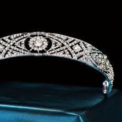 Bridal Rhinestone Silvery Headband Queen Princess Crown Head Jewelry Alloy Tiara