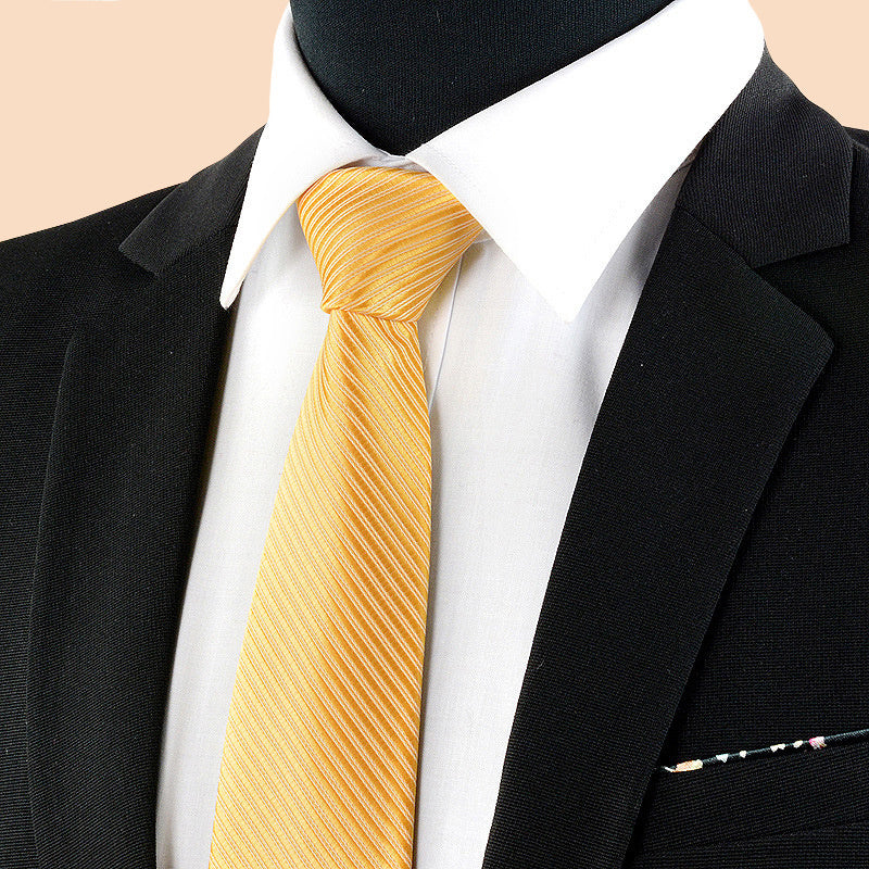 Men's Casual Striped Necktie For Wedding