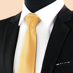 Men's Casual Striped Necktie For Wedding