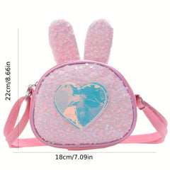 Girls Rabbit Ears Princess Messenger Bag Single Shoulder Bag
