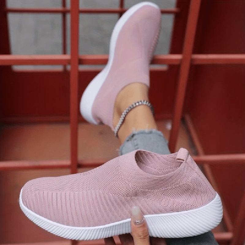 Women's Mesh Socks Shoes Slip On Walking Shoes