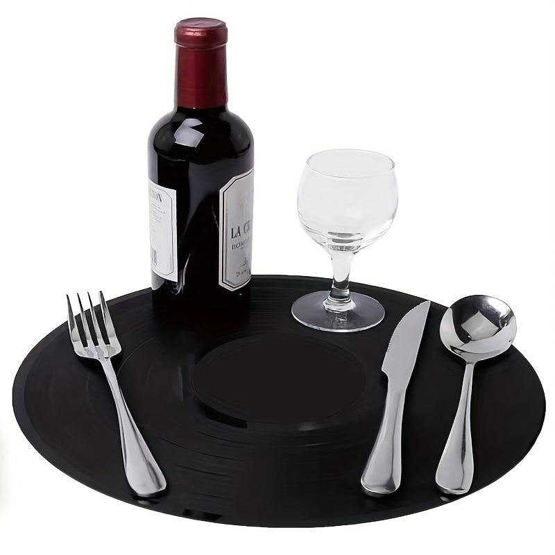 Vinyl Record Placemats 30'' Waterproof Non Slip Heat Resistant Table Mat