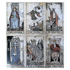 Retro Waite Tarot Deck 78 Cards Study Guide