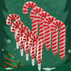 5pcs Crutch Aluminum Film Balloon Christmas Party Decor Supplies
