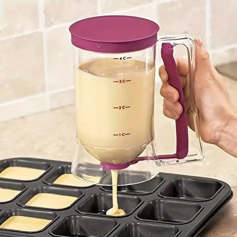 Cream Funnel Measuring Cup Cake Chocolate Separator Hand held Batter Funnel