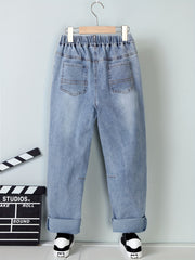 Boys Ripped Jeans Denim Pants Kids Clothes
