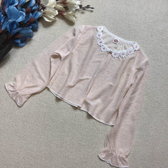 Girl s Sunscreen Shawl Ruffle Long Sleeve UV Protection Cardigan