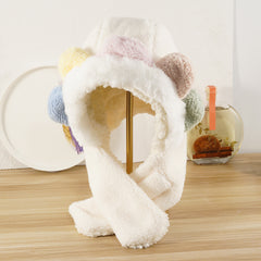 Cartoon Plush Ear Winter Hat for Toddler