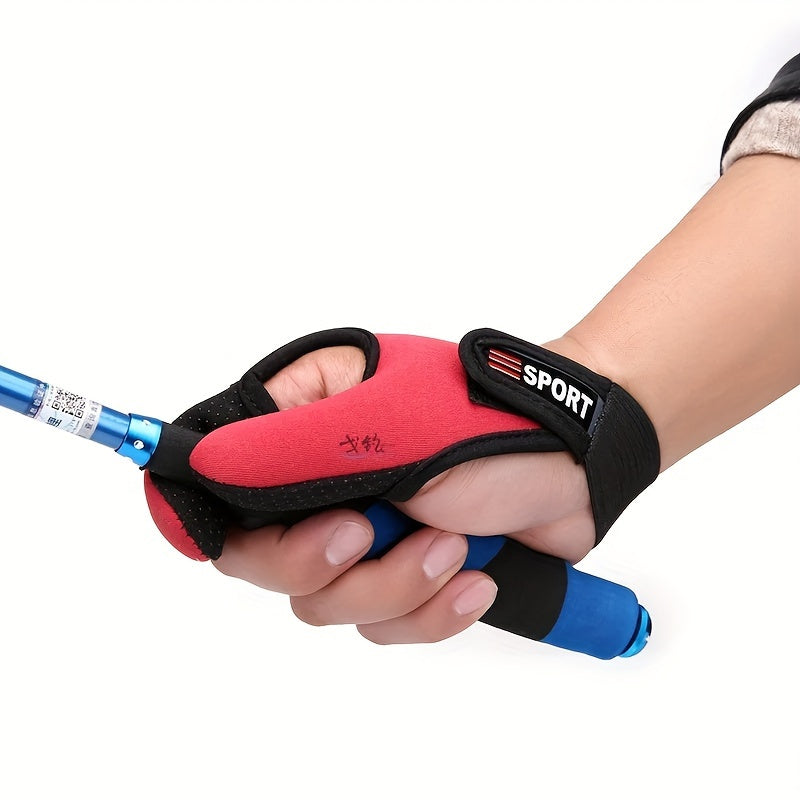 1pc 2 Finger Fishing Gloves Breathable Non Slip Anti Cut Gloves