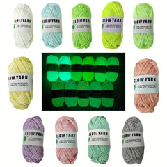 Luminous Crochet Yarn Soft Yarn for DIY Projects 45m 50g