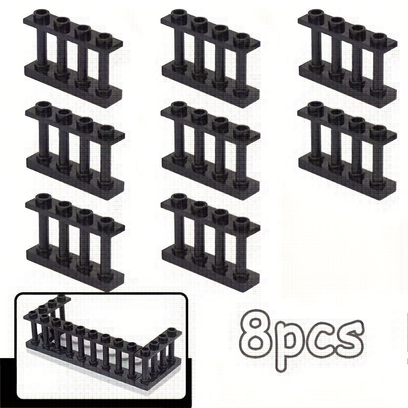 8pcs Railings 1/4 Small Particle Fence Accessories