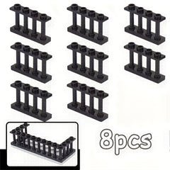 8pcs Railings 1/4 Small Particle Fence Accessories