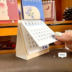 Mini Desk Calendar Decoration Card Student Small Desk Calendar