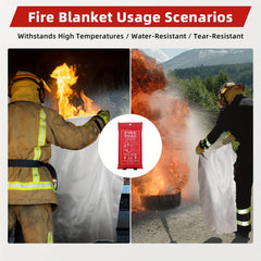 Emergency Fire Extinguishing Blanket Home Kitchen School BBQ Car