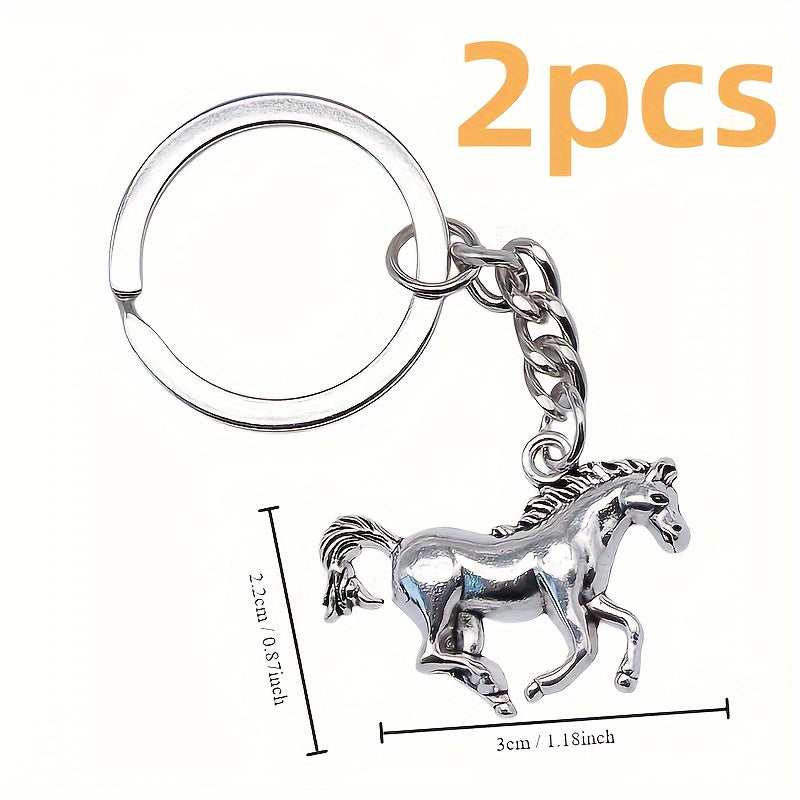 Vintage Horse Pendant Keychain for Women Girls