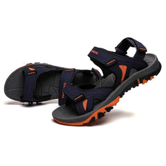 Men's Non Slip Hook And Loop Sandals Durable Quick Dry Closed Toe Beach Shoes