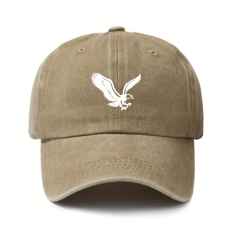 Unisex Eagle Printed Retro Baseball Cap Adjustable Sunscreen Hat