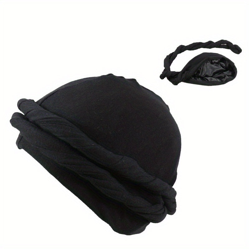 Men's Bandana Hat Stretch Bag Head Hat Indian Hat African Ethnic Bandana Hat