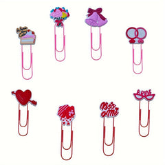 Colorful Cartoon Paper Clips Office Supplies Desk Stationery Bookmark Pliers
