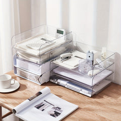 Stackable Office Supplies Storage Boxes