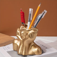 Shy Body Shape Art Pen Holder Light Style Decoration