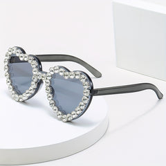 Y2K Heart Sunglasses Rhinestone Candy Glasses UV400