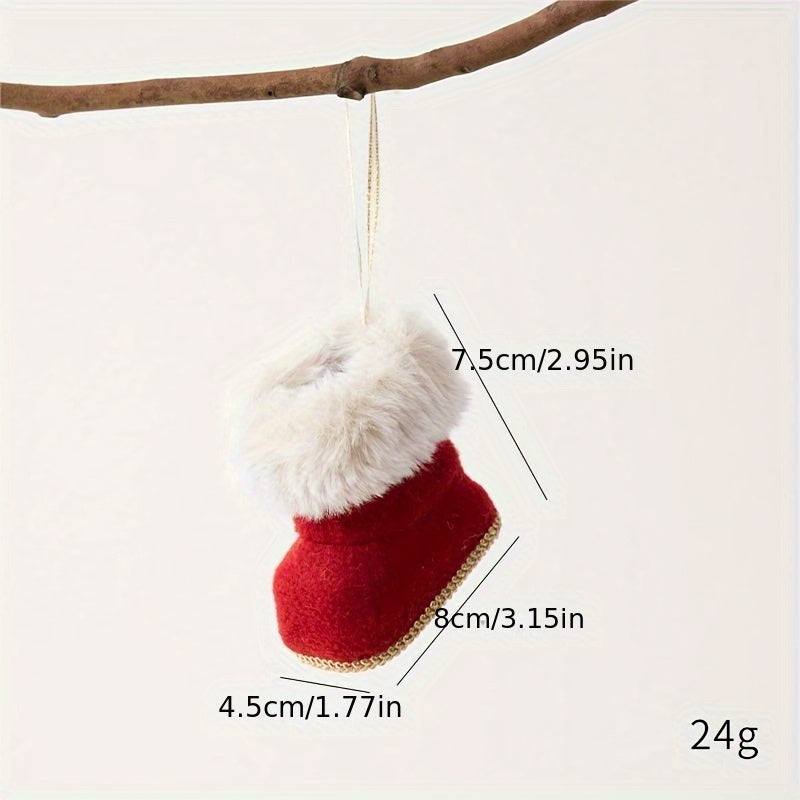 Christmas Plush Angel Doll Santa Claus Snowman Reindeer Small Pendant