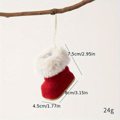 Christmas Plush Angel Doll Santa Claus Snowman Reindeer Small Pendant