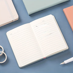 Morandi Leather Notebook A6 PU Surface Notepad 98 Sheets