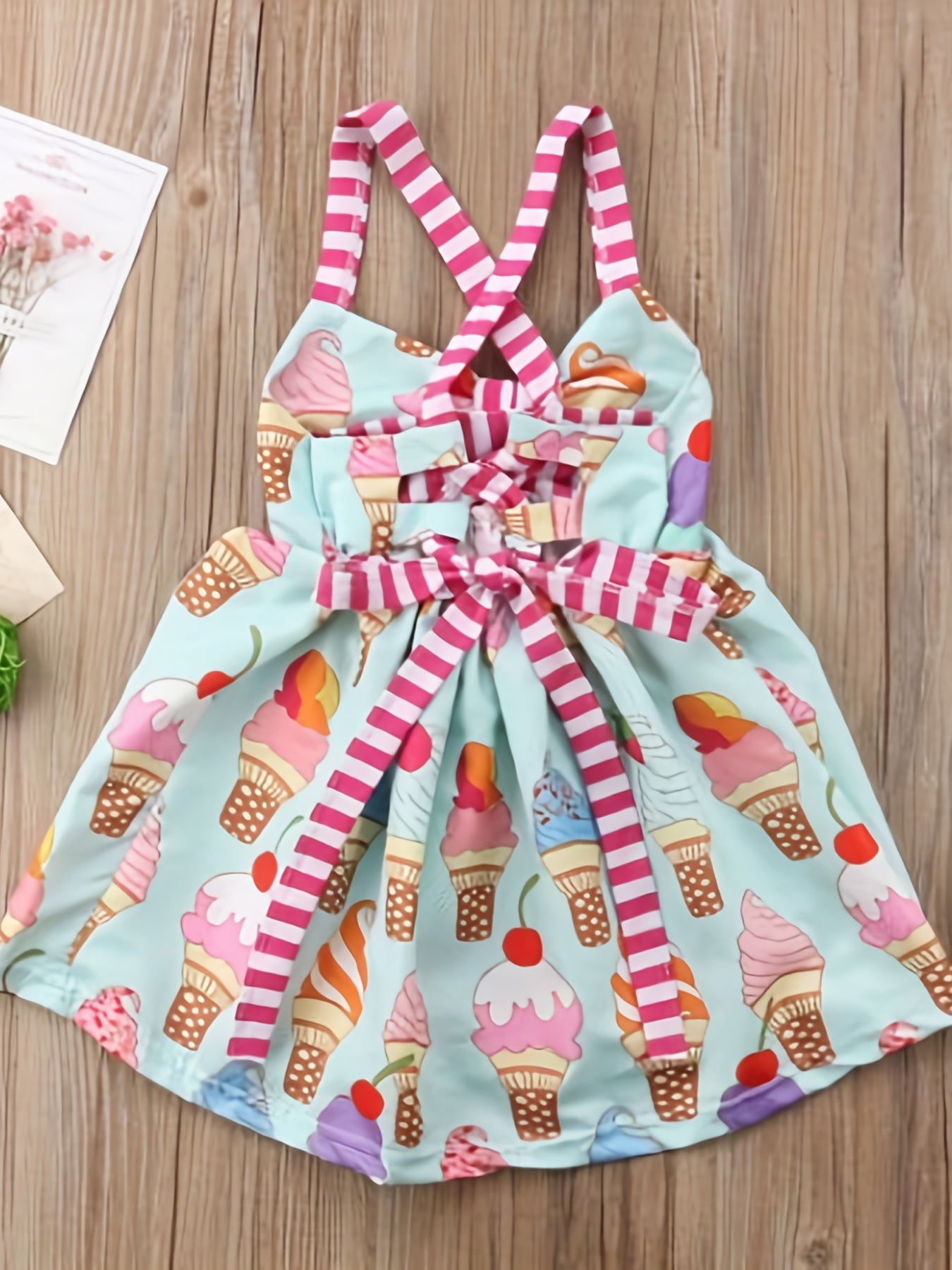 Kid Girls' Ice Cream Princess Dress For Party - Gift Idea