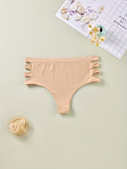 3 Pack Plus Size Panties Set Solid Seamless High Rise