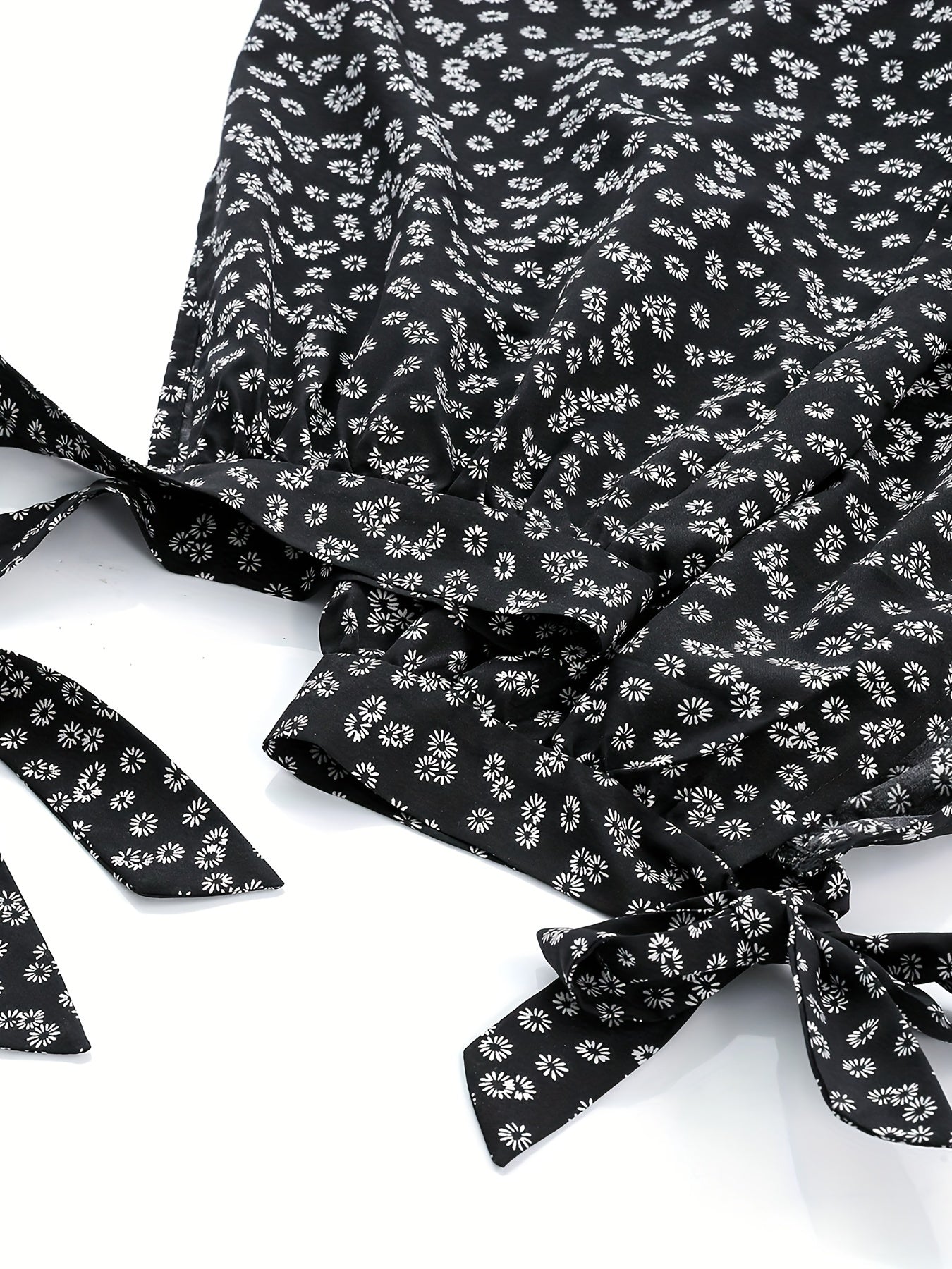 Floral Print Capris Pants Elastic Waist Casual Spring Summer