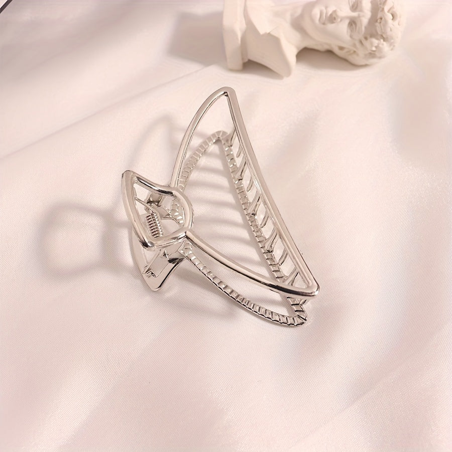 Large Hair Grip Hollow Semi circle Hair Clip