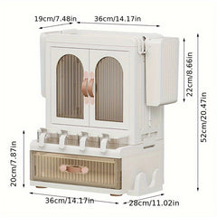 Kitchen Condiment Storage Cabinet Chopsticks Holder Countertop Seasoning Rack