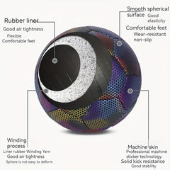 No 5 Glow Football Mill Football Reflective Football