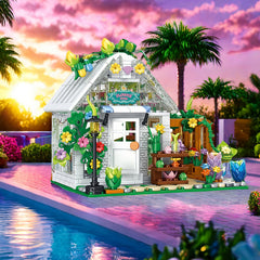 Village Inn Model Kit with LED Light for Adults and Teenagers 6 Years Old