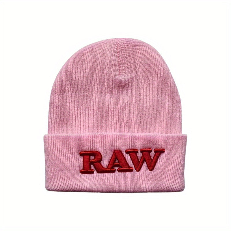 Letter Embroidery Knit Hat Hip Hop Beanie for Men and Women