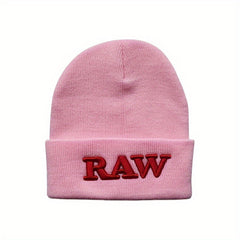 Letter Embroidery Knit Hat Hip Hop Beanie for Men and Women
