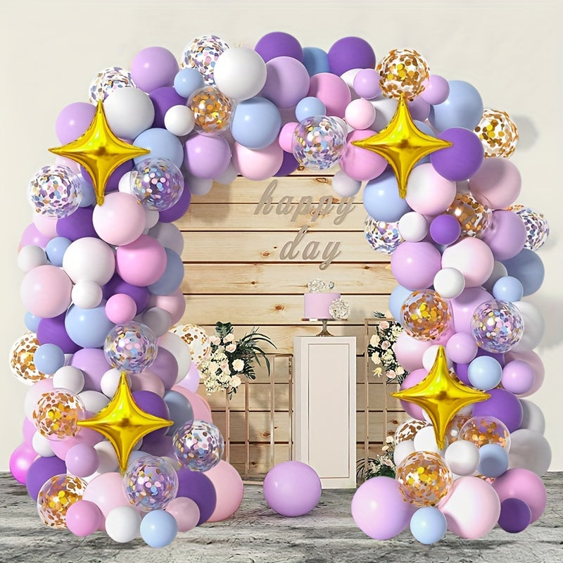 114pcs Unicorn Balloon Garland Kit Birthday Party Decorations