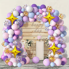 114pcs Unicorn Balloon Garland Kit Birthday Party Decorations