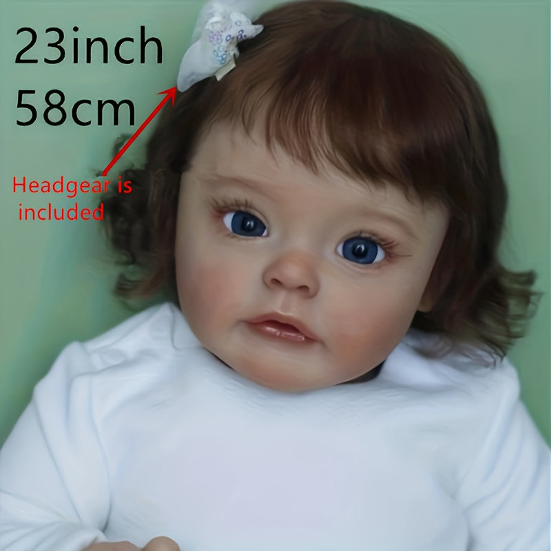 58cm Hair Transplant Reborn Doll Soft Vinyl Dolls