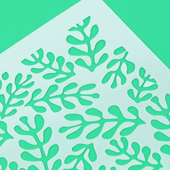 A4 Leaf Painting Template for Various Surfaces - DIY Adhesive Decorations