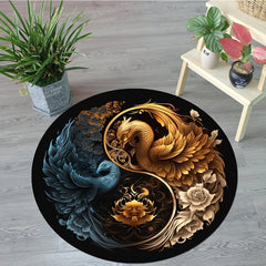 Phoenix Round Rug Doormat Floor Mat Hotel Living Room Mats Anti Slip