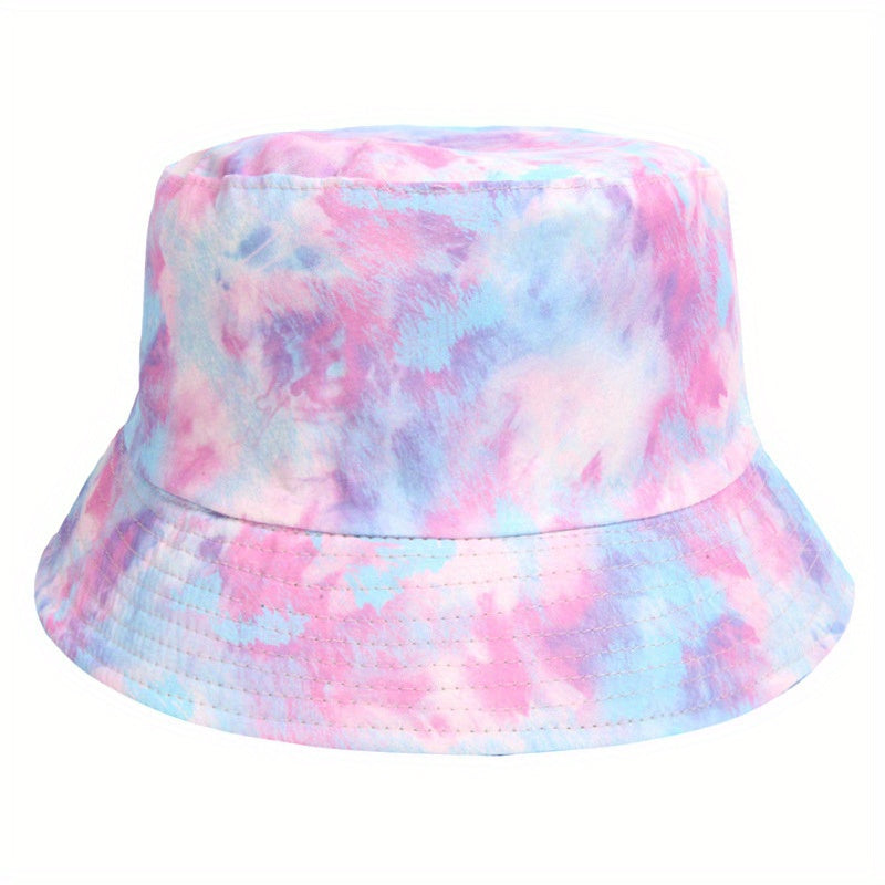 Tie Dye Reversible Bucket Hat Sun Protection