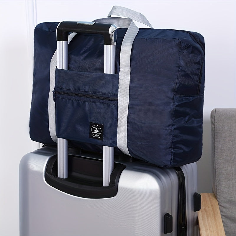 Foldable Travel Luggage Bag Lightweight Nylon Shoulder Bag Large Capacity
